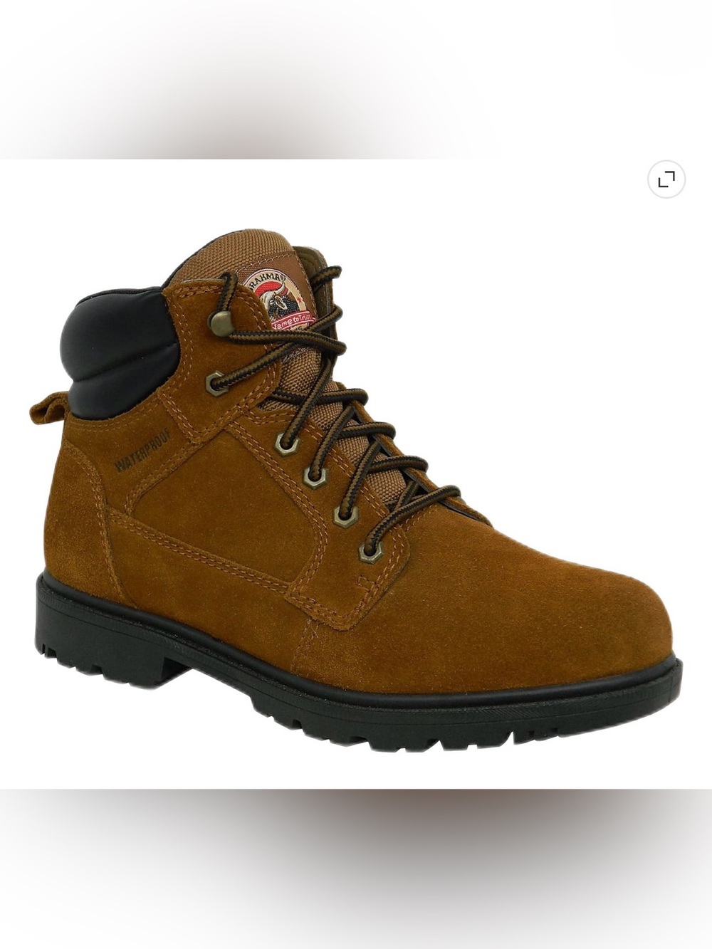 💜Brahma Men's Bravo Waterproof 6”Soft Toe Work Boots Size:7.5Wide Width
